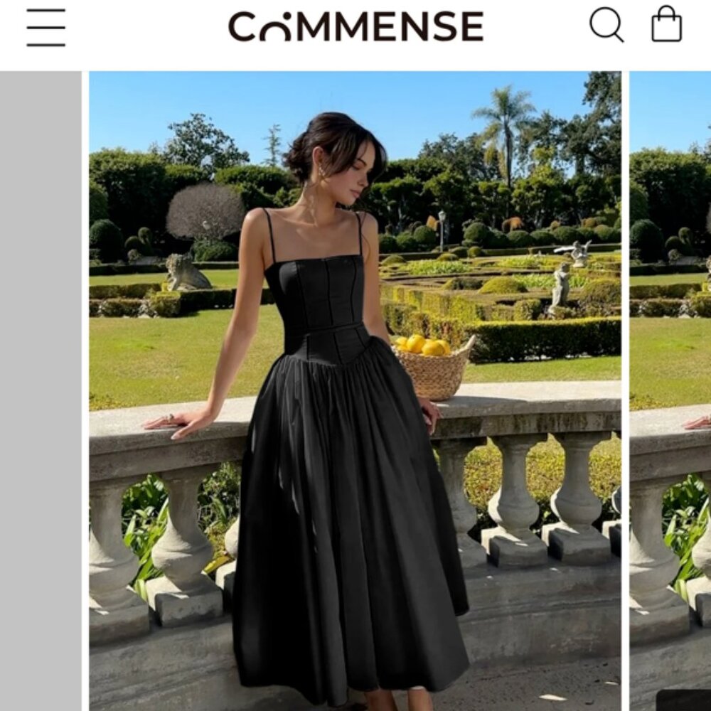 NWT Commense Serendipity Dress in Black (XS)